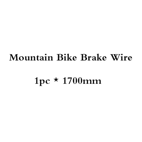 TRLREQ 1 шт. шлифовальный тормоз из нержавеющей стали/провод переключения передач MTB дорожный велосипед Тормозная Линия кабель 1700 мм велосипедный внутренний сдвиг провода 2100 мм - Цвет: Silver