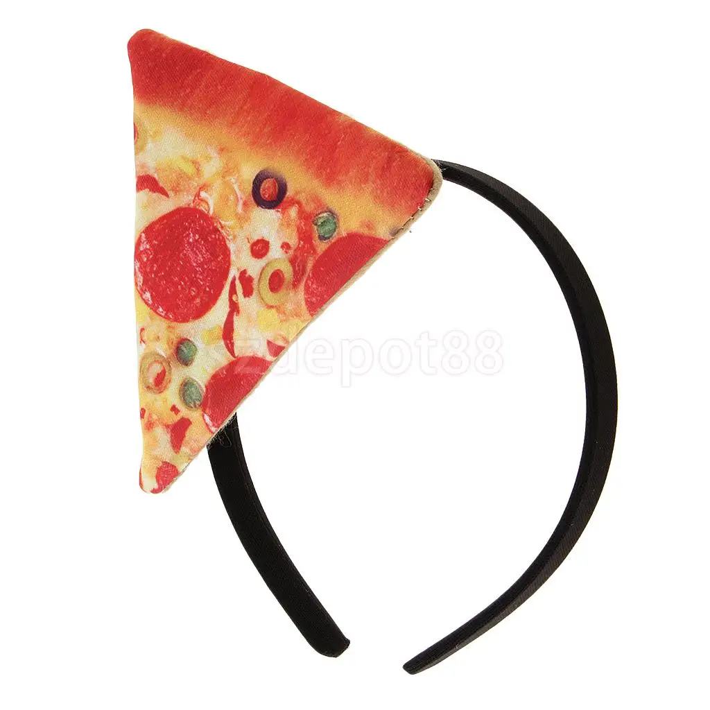 Festival Pizza Fast Food Headband Women Girls Halloween Fancy Dress Party Hairband Birthday Party Dress up Props Headpiece Gift