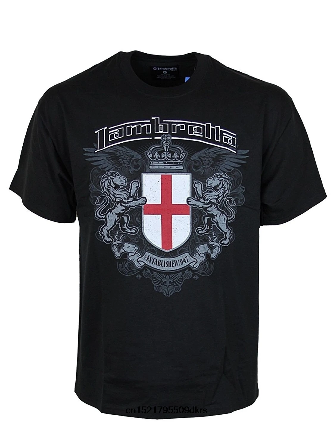 

Men T Shirt S Lambretta Tshirt Crew Neck In 4 Colours Black White Red Funny T Shirt Novelty Tshirt Women