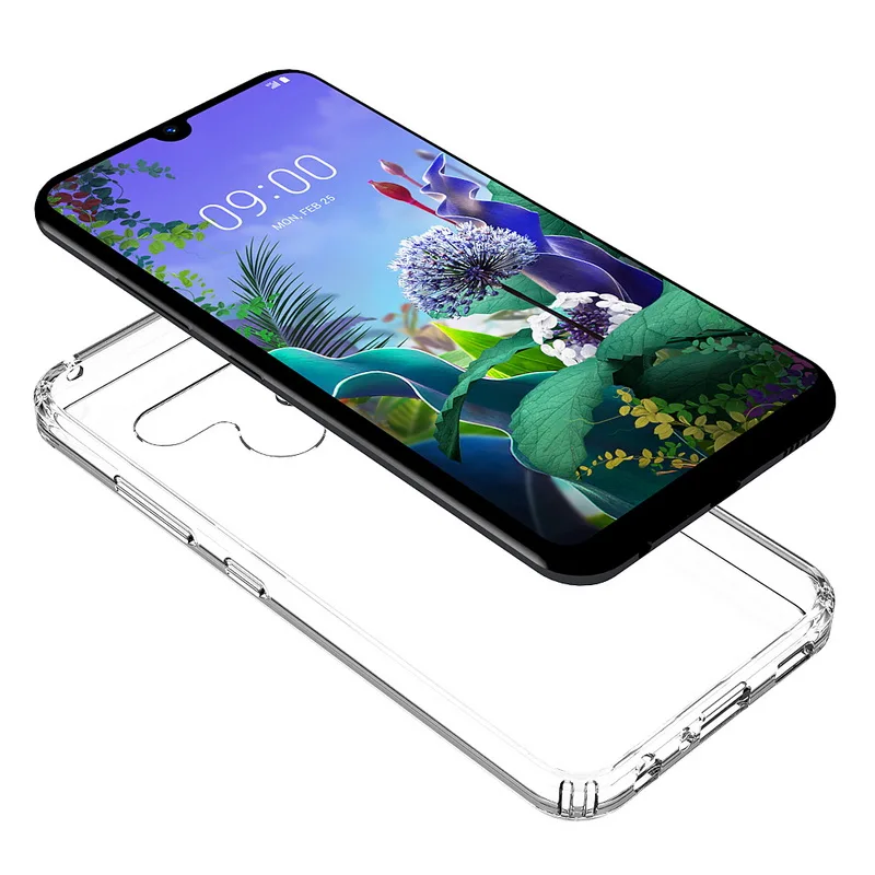Для LG K50 чехол 6 26 ''Кристальный Гибридный Бампер Hard Acrylic Back Cover For Q60 Q 60 LGQ60