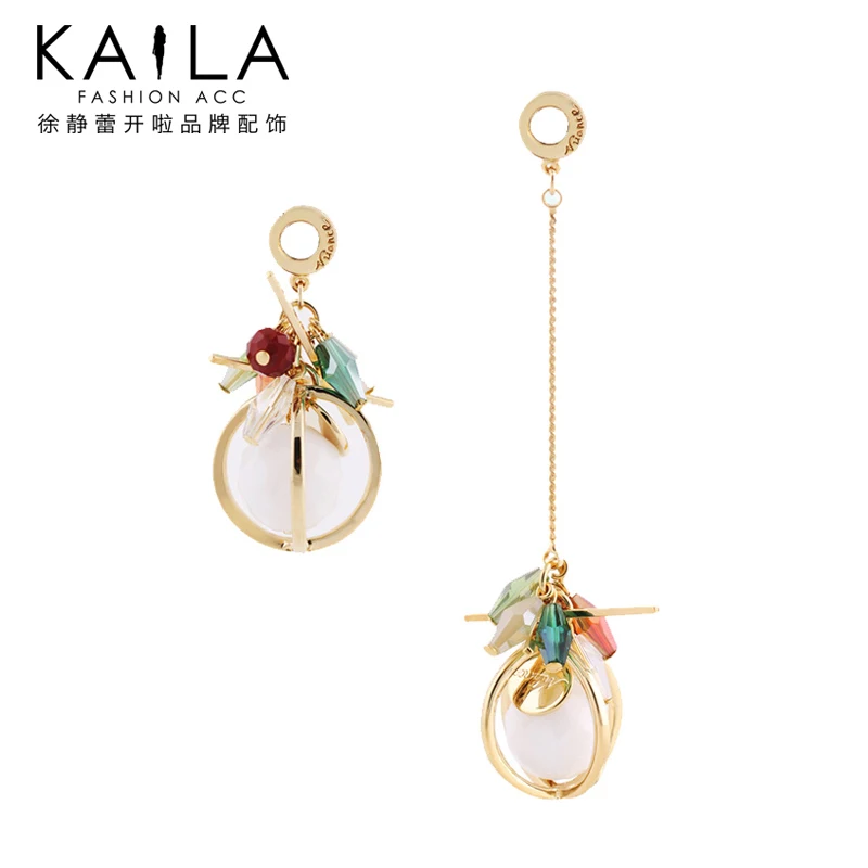 short and long earrings