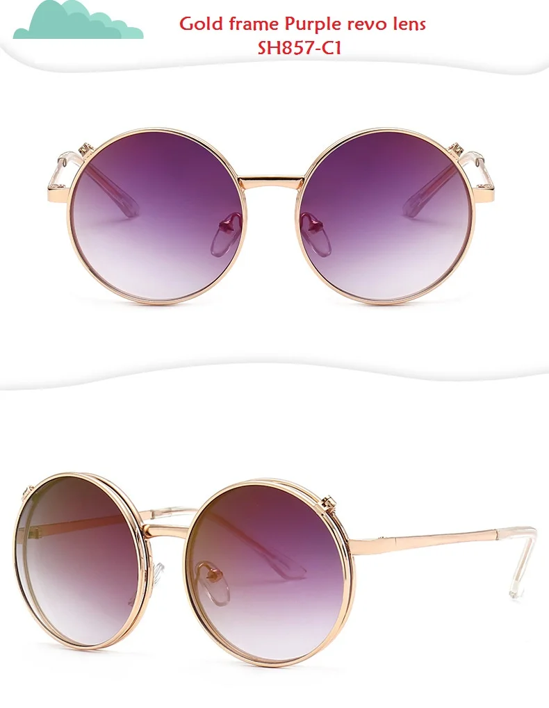 SOLO TU/модные круглые солнцезащитные очки для маленьких мальчиков и девочек; фирменный дизайн; легкие удобные очки; UV400-Proof - Цвет линз: SH857 C1