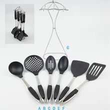 Kochen Sätze von werkzeuge/grill utensilien schaufel suppe löffel ein sieb edelstahl und nylon material küche werkzeuge