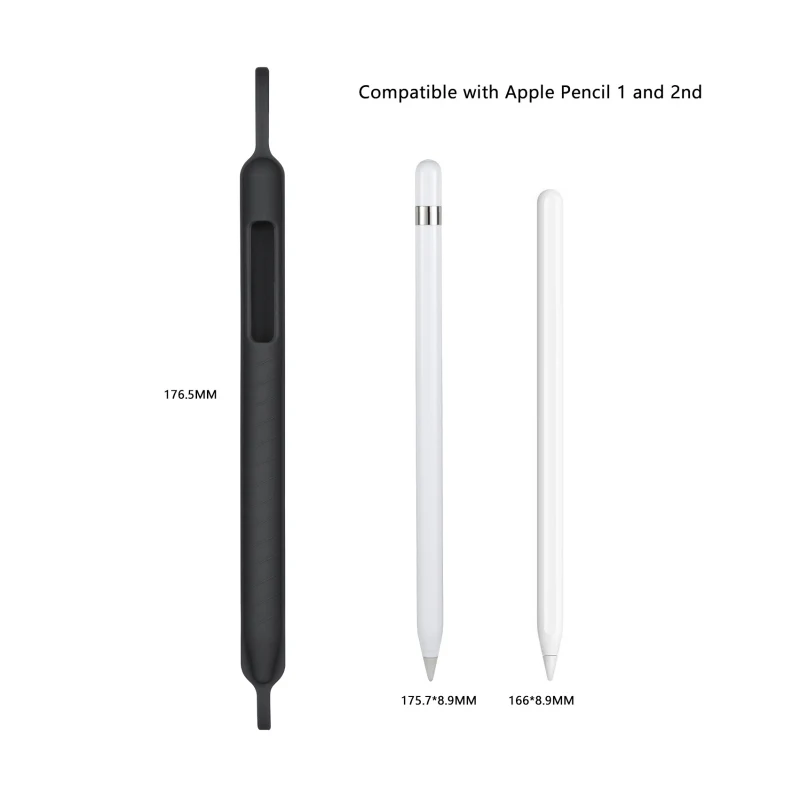 Новинка для Apple Pencil 1th& 2th(Gen) Нескользящая силиконовая защитная крышка корпуса Насадка На глушитель держатель планшет ручка-стилус