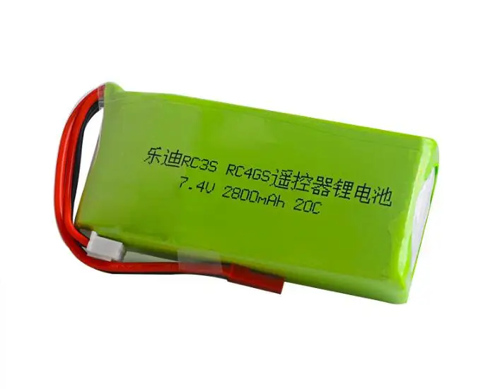 1 шт литий-полимерный 2S 7,4 V 2800mah 20C Lipo аккумулятор для радиолинков RC3S RC4GS RC6GS передатчик