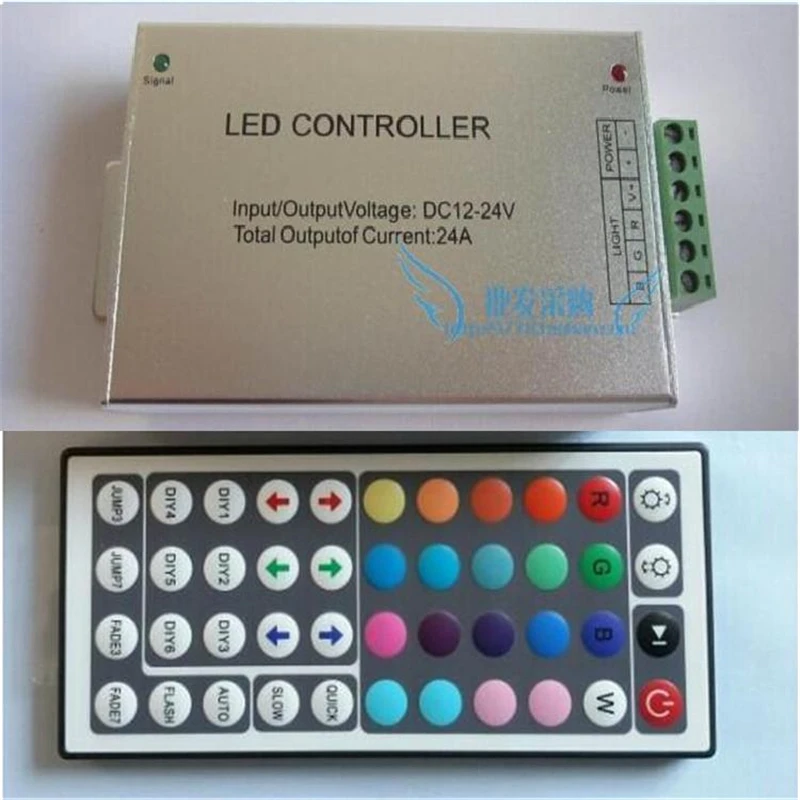 2 шт./лот 12-24 В, 24А LED RGB ИК-Пульт, 44 ключи, Используемые для LED RGB полосы