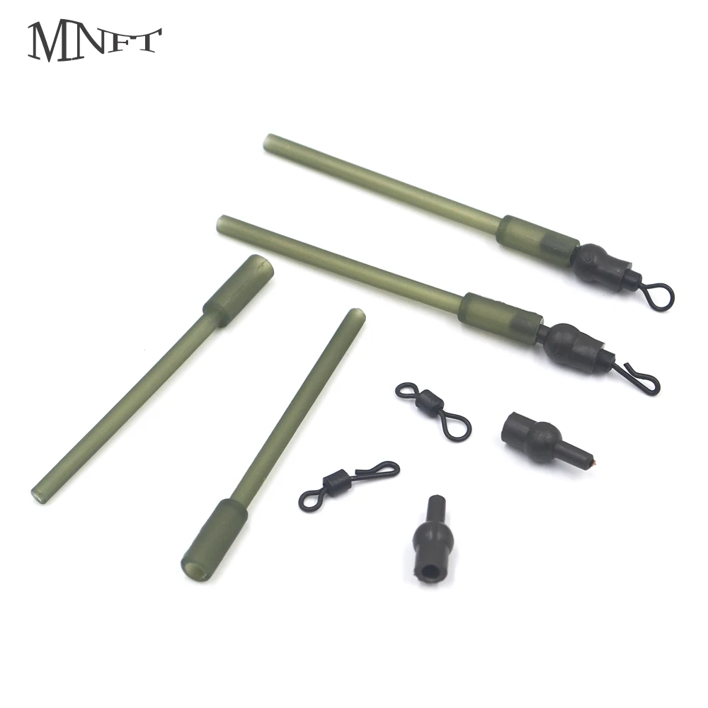

MNFT 5Set Inline Lead Inserts+Rubber Tulip Beads+4# Quick Change Swivels Or 4# Rolling Swivel Carp Fishing Accessory