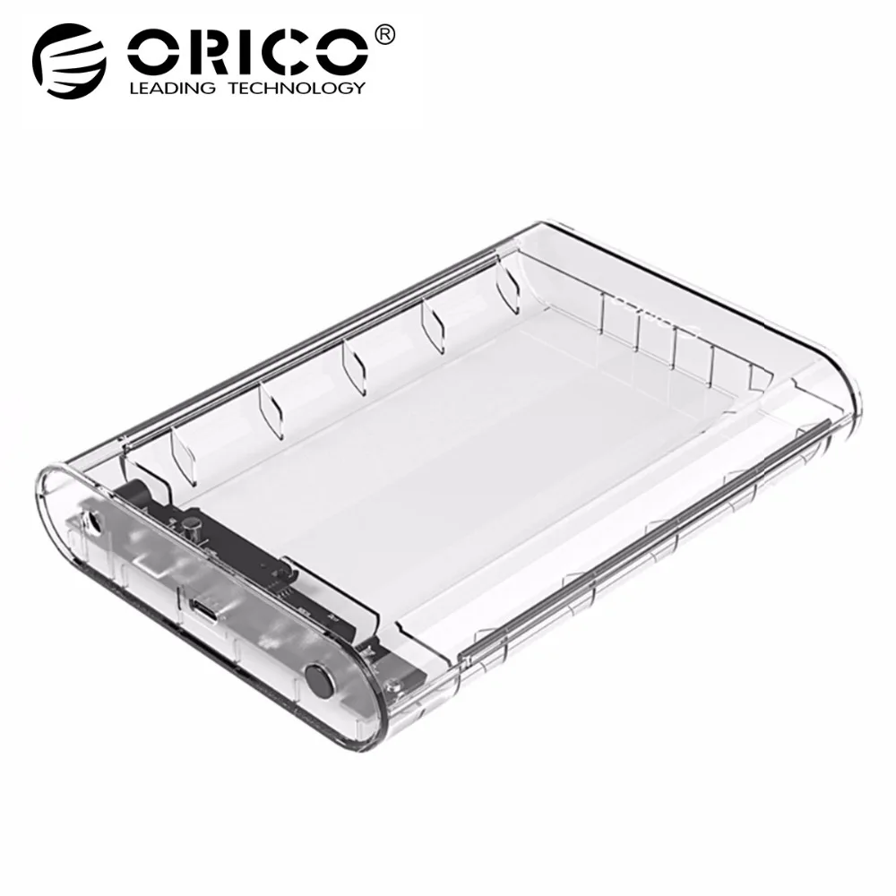 

ORICO HDD Enclosure 3.5 Inch HDD Case 5Gbps Type-C SATA Hard Drive Enclosure Tool Free 8TB Support UASP for Notebook Desktop PC