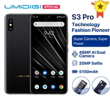 UMIDIGI S3 PRO Android 9,0, 48 Мп+ 12 Мп+ 20 МП, супер камера, 5150 мА/ч, большая мощность, 128 ГБ, 6 ГБ, 6,3 дюйма, FHD+ NFC, керамический смартфон с широкими диапазонами UMIDIGI S3 PRO Android 9,0, 48 Мп+ 12 Мп+ 20 МП, супер камера, 5150 мА/ч, большая мощность, 128 ГБ, 6 ГБ, 6,3 дюйма, FHD+ NFC, керамический смартфон с широкими диапазонами