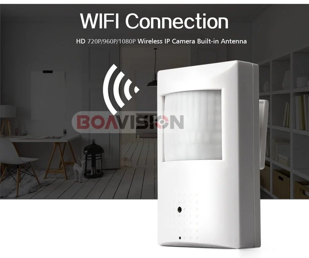 720P 1080P PIR стиль Крытый Onvif wifi ip-камера Встроенный аудио и TF слот для карт, ИК-версия 48 шт. 940nm ИК светодиодный CamHi APP