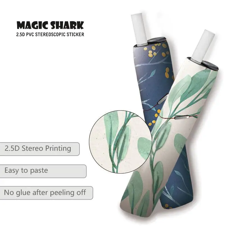 Защитный чехол Magic Shark Green Leaf для электронной сигареты IQOS 3|Наклейки телефонов| |