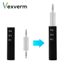 Vexverm 3.5mm prise Aux mains libres sans fil voiture Bluetooth Kit récepteur adaptateur pour casque MP3 musique Audio récepteur adaptateur(China)