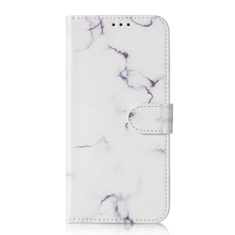 Тип-чехол для телефона из искусственной кожи для samsung Galaxy J7 Core J5 J3 J4 Plus J6 Prime S8 S9 S10 S10e A7 A9s Чехол-бумажник с откидной крышкой - Цвет: White Marble