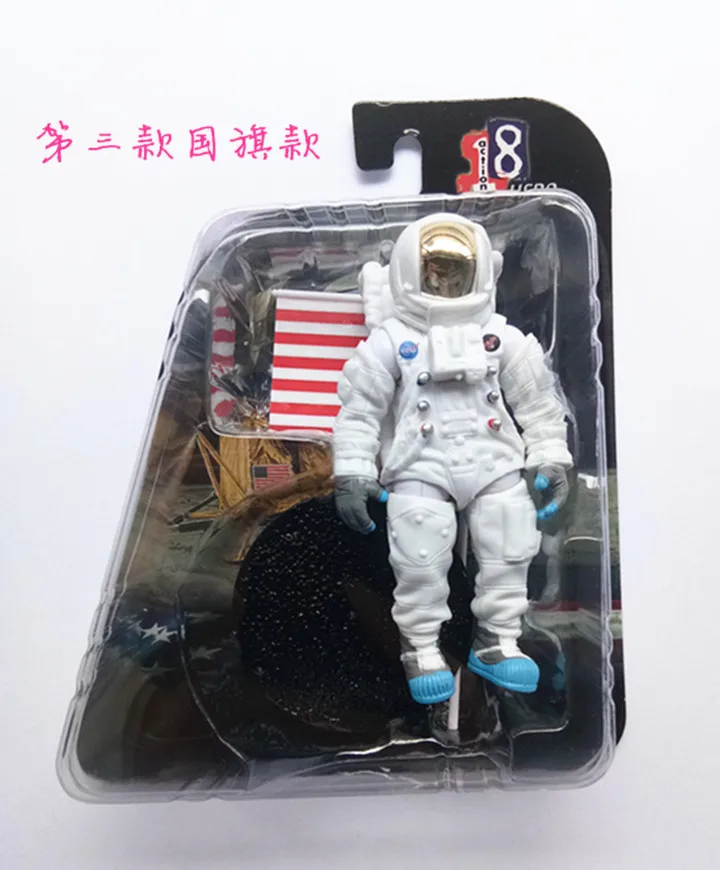 Simulation Pvc Figure Astronaut Spaceman Model Ornaments Dolls Toy Joints Movable Model Decoration Christmas Birthday Gift - Цвет: C