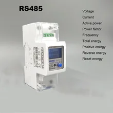 5(65) 220 в 230 В 50 Гц 60 Гц Напряжение тока DDS238-2 ZN/S однофазный din-рейку кВт-ч Ватт час счетчик энергии с RS485 MODBUS-RUT