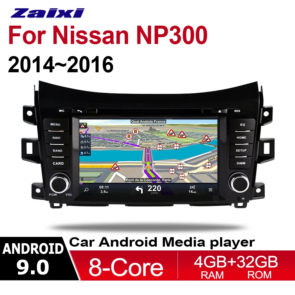 

ZaiXi For Nissan NP300 2014~2016 2 DIN Car Android 9 GPS Naviation Multimedia system Bluetooth Radio Amplifier HD Screen WIFI