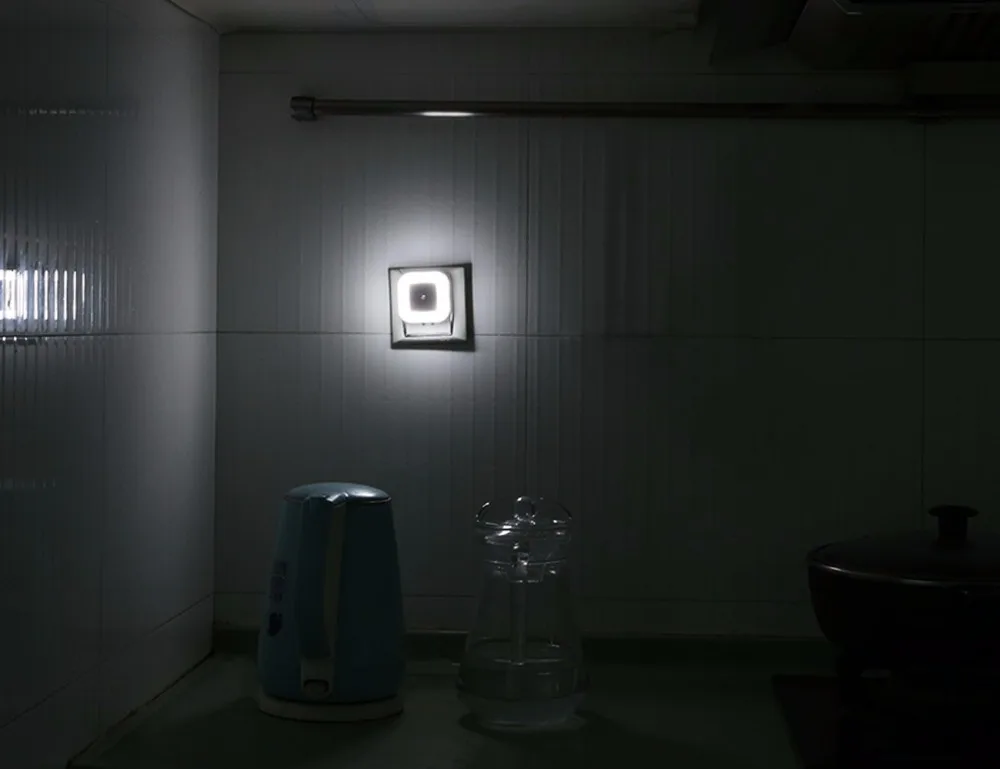 9 Light Sensor Control Night Light Mini EU US Plug Square wc toilet light Bedroom lamp For Baby Gift Romantic Colorful Lights