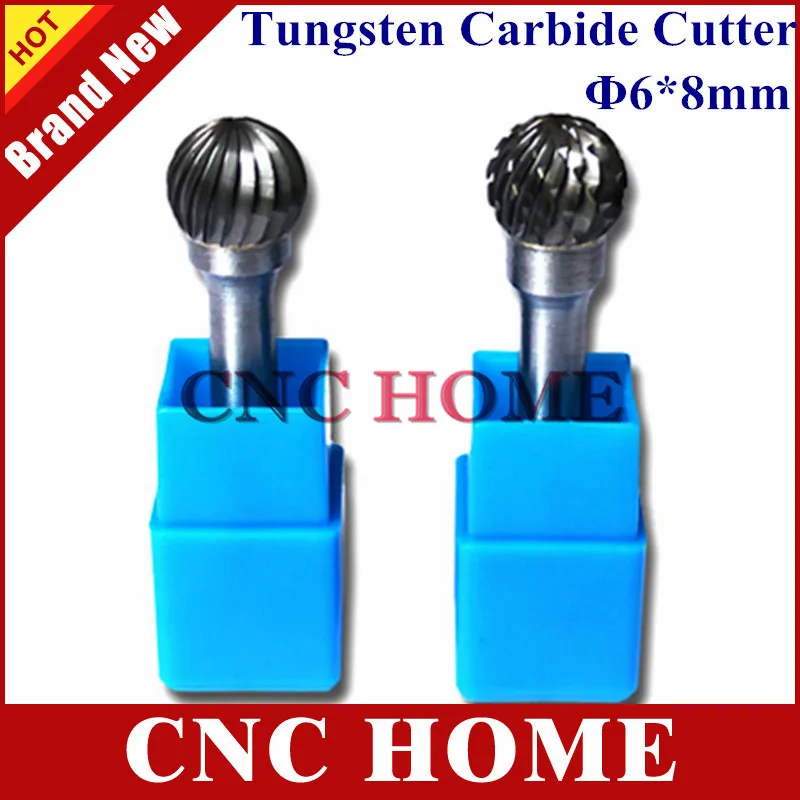 Buy 1PC 6*8MM Ball End Tungsten Carbide Cutter, Rotary
