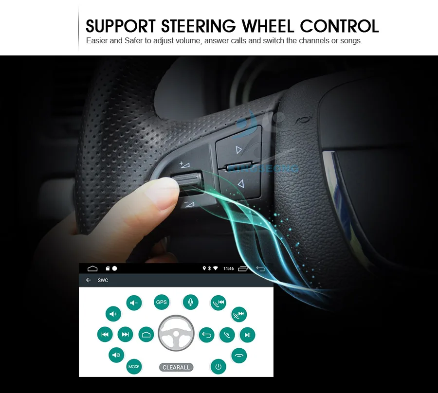 Top 8" Android 8.1 Autoradio Sat Nav DAB+ DVD Radio GPS OBD Car Multimedia Player for VW Passat Golf Polo V 6R Scirocco Skoda Seat 6