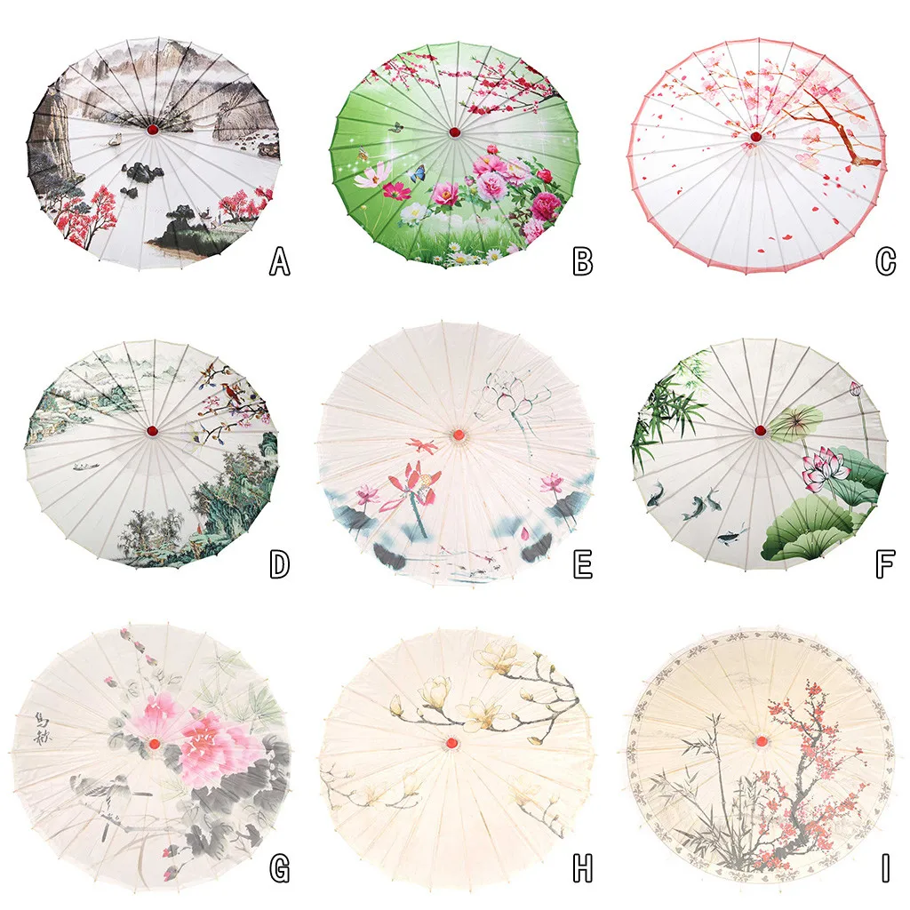 

Chinese Silk Cloth Umbrella Classical Style Decorative Umbrella Oil Paper Umbrel