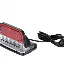 6-80 в универсальный электрический велосипедный задний светильник, самокат, безопасность заднего хвоста светильник Предупреждение льная Тормозная лампа, аксессуары для электровелосипеда