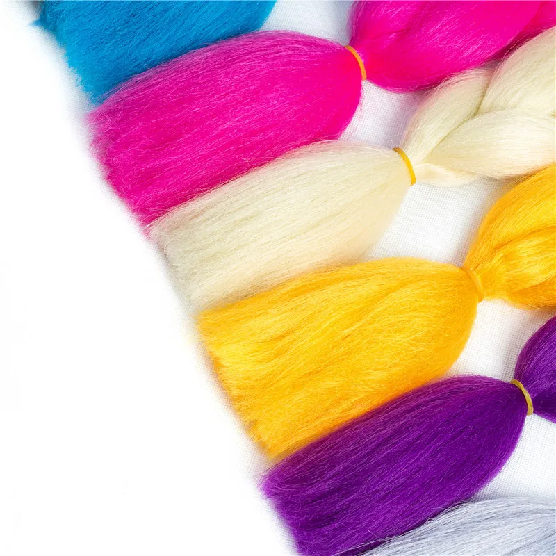 Синтетические плетеные волосы с эффектом омбре, 29 цветов, 24 дюйма, огромные косы и закрученные волосы, высокотемпературное волокно для наращивания волос для плетения