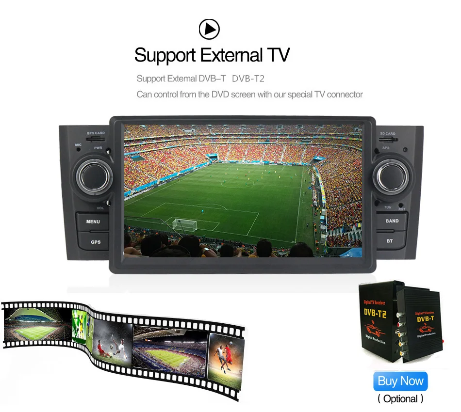 Discount New Arrival! 7" HD1024*600 Car multimedia Player Navigation GPS DVD for Fiat Grande Punto/Linea 2007-2012 android 7.1 system 36