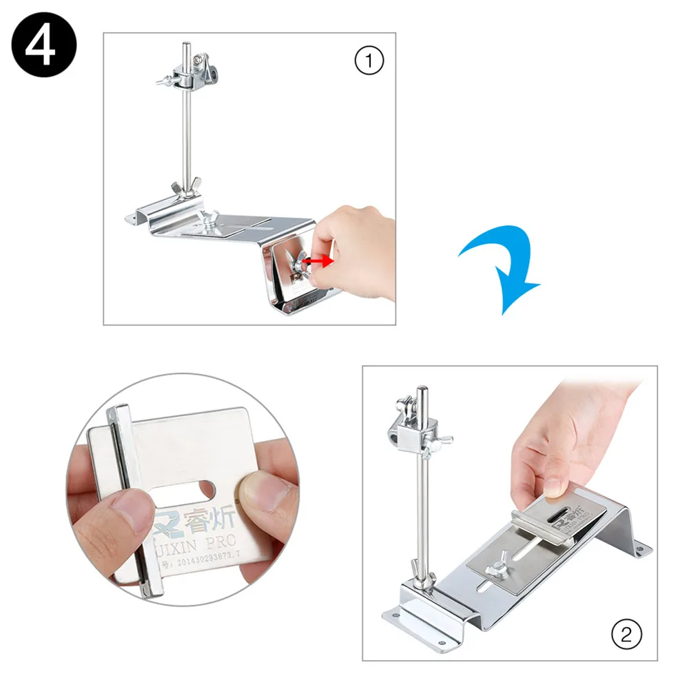 Ruixin Pro III Fix-angle Stainless Steel Professional Knife Sharpener Chef Choices Kitchen Sharpening System With 4 Whetstones22