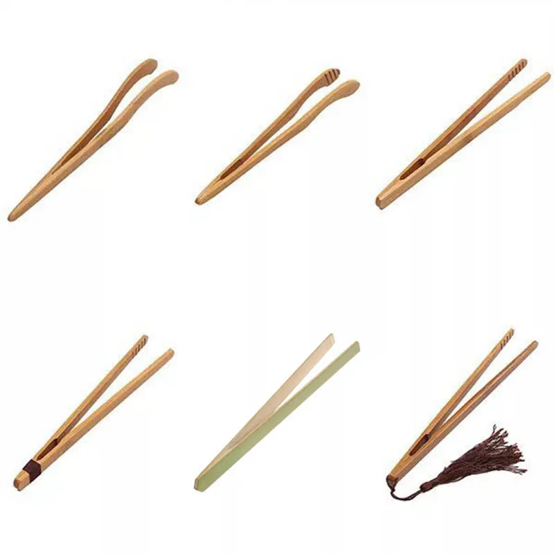 

Multicolor Wooden Tea Tweezer Bacon Tea Clip Tongs Bamboo Kitchen Salad Food Toast