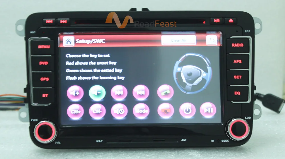 7inchs Car DVD for Volkswagen with Built-in Canbus 16