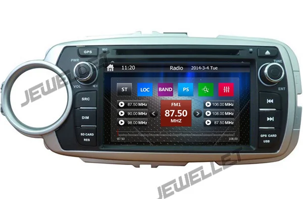 

Car DVD GPS radio Navigation for Toyota Yaris Hatchback 2012-2016 with Bluetooth Ipod and GPS radio map