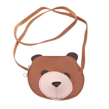 

Brand Designer Baby Girls Mini Crossbody Bags Cute Cartoon Bear Shape Girls Handbags PU Leather Shoulder Bag Kids Messenger Bag