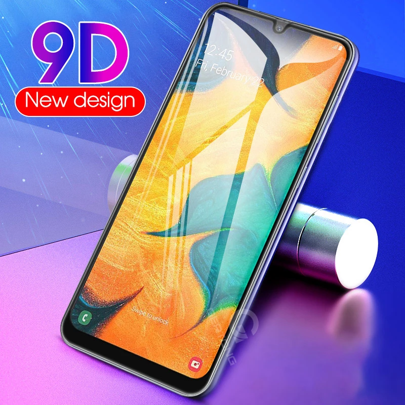 Закаленное стекло 2 в 1 для Samsung Galaxy A20 A30 A305F|Защитные стёкла и плёнки| |
