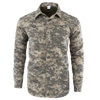 

spring summer and autumn men Tactical quick-drying Army Military clothes detachable dual-use quick-dry shirt 351