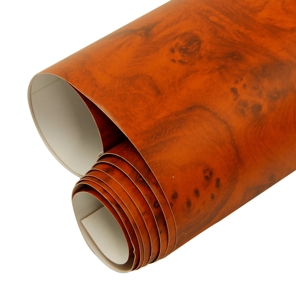 1.24x3m/48.8"x10ft Birds Eye Wood Grain Textured Vinyl Wrap Sticker