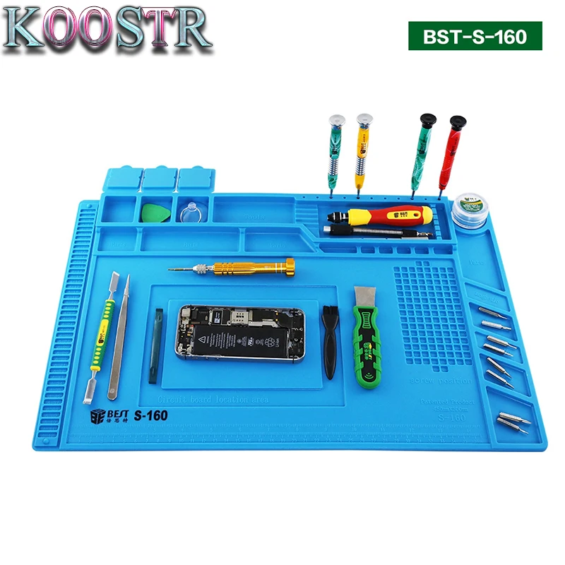 

Heat-resistant Heat Gun Phone BGA Soldering Station Repair insulation Pad Insulator Pad Soldering Mat Maintenance Platform