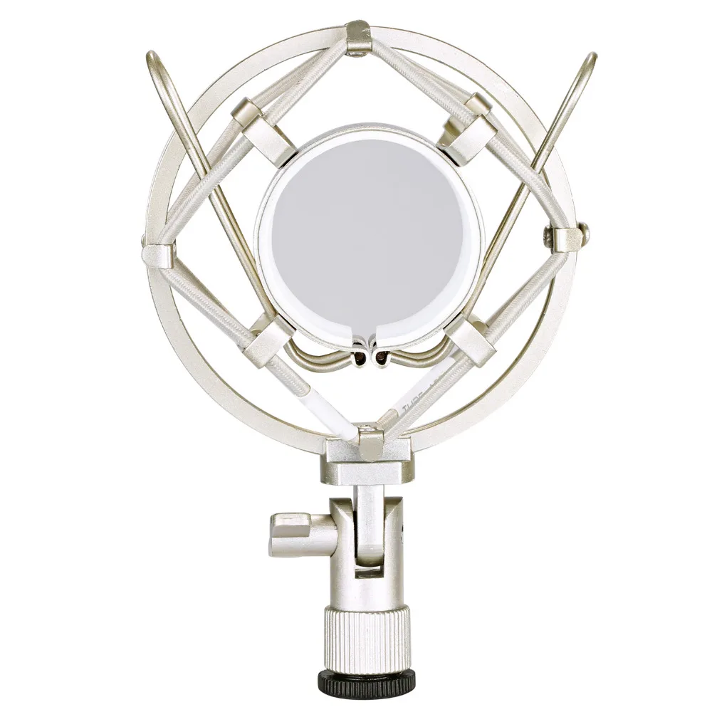 Neewer Silver Microphone Shock Mount Holder Clip Anti Vibration