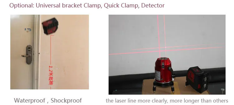 Лазерный нивелир LETER-L2 перекрестная линия Лазерная линия с магнитным поворотным кронштейном