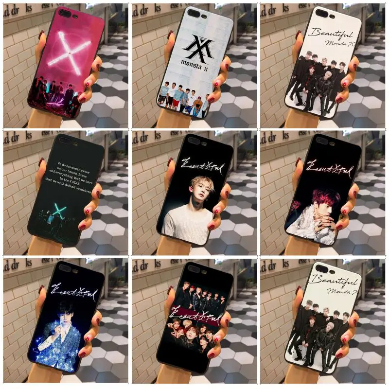 

MaiYaCa Monsta X Band boy group Hot selling fashion design cell Case For Apple iphone X And 8 8plus 7 7plus 6s 6s Plus 5 5s 5c