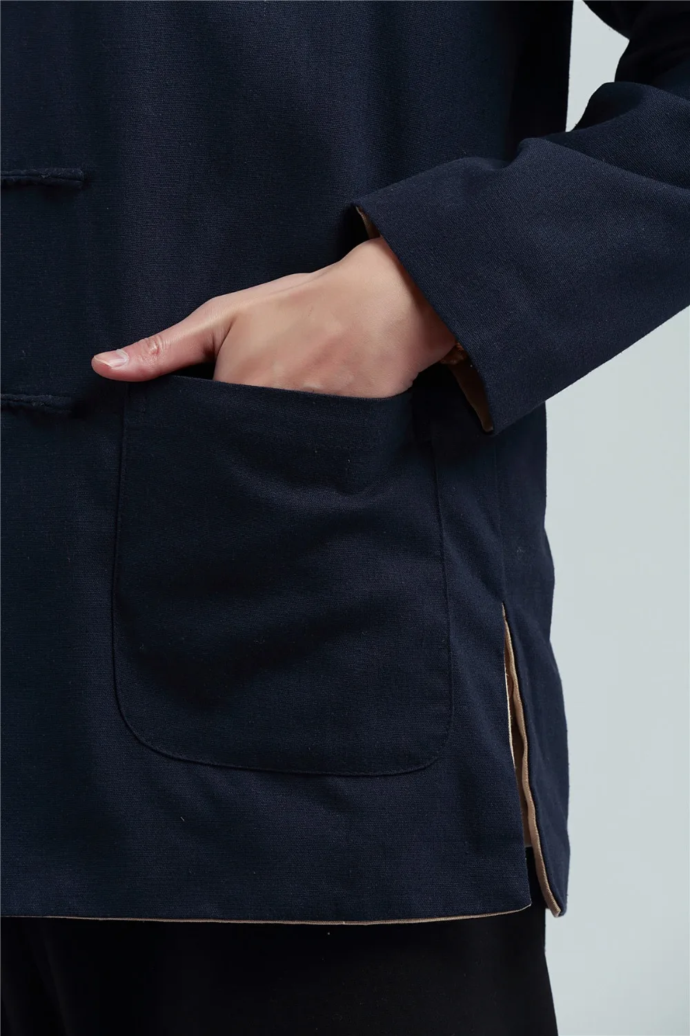 Шанхай история китайский топ revisiable Китайская традиционная одежда Двусторонняя одежда воротник-стойка белье китайский кунг-фу куртка