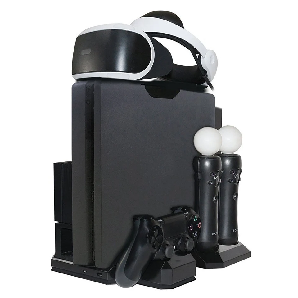 Storage Bracket Base Vertical Stand Holder + PSVR Glasses Holder