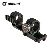 ohhunt Hunting 25.4mm 30mm Offset Bi-direction Picatinny Weaver Rings Scope Mount With Side Rail Angle Cosine Indicator Kit
