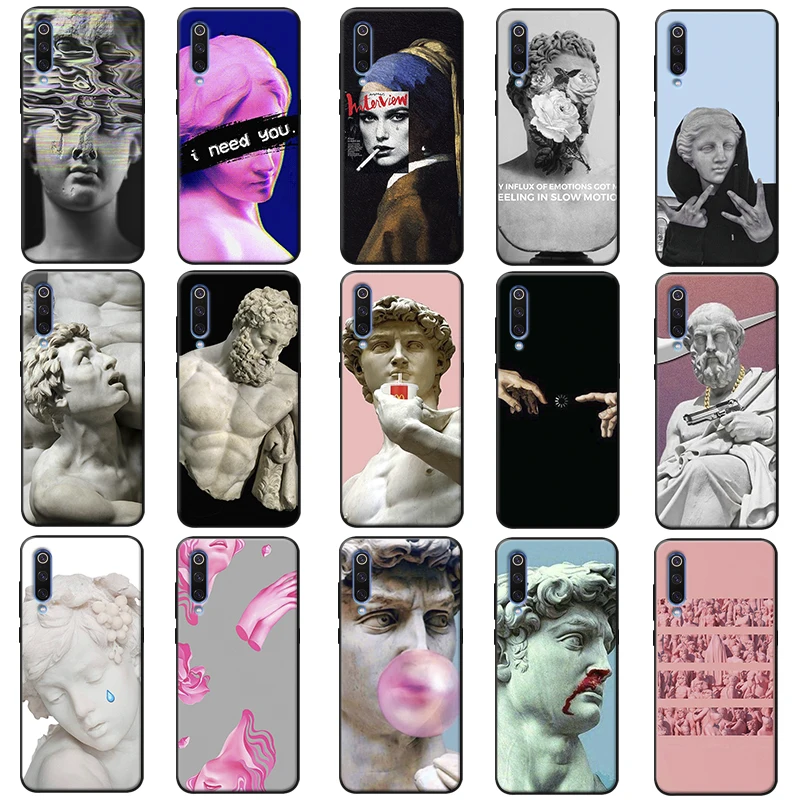 Alternative statue art Soft silicone Phone Case for xiaomi redmi k30 note 8 pro 8a a3 9t 10 |