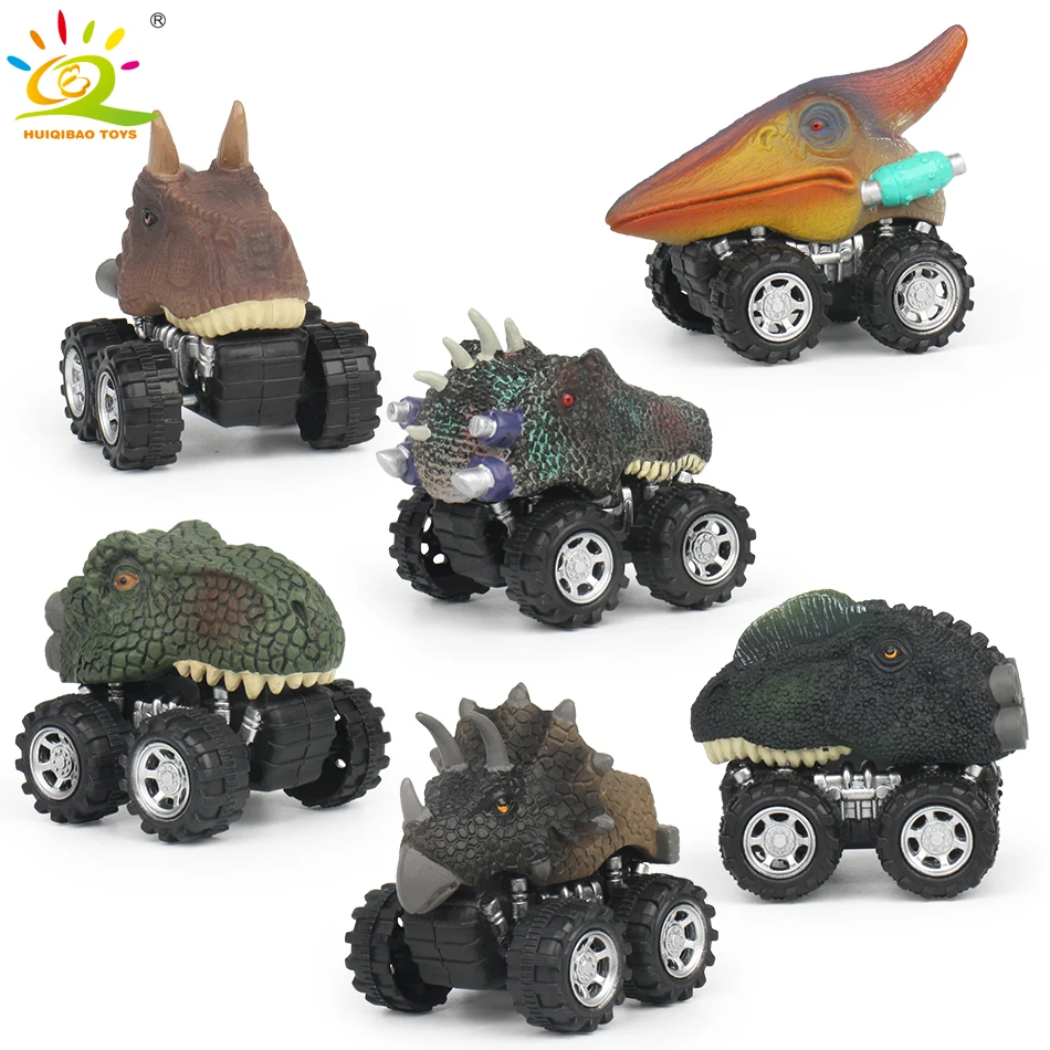 dinosaur pull back car