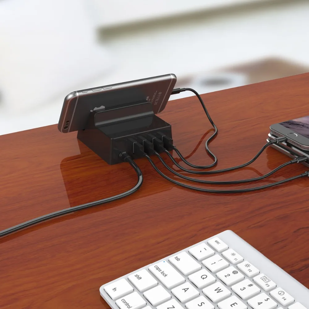 USB зарядное устройство держатель ORICO 4 порта настольное умное зарядное устройство с телефоном/планшетом крепление для samsung iphone power Bank
