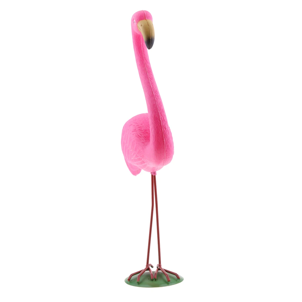 Розовый газон фламинго пластиковая фигурка луга садовые украшения охотничий - Фото №1