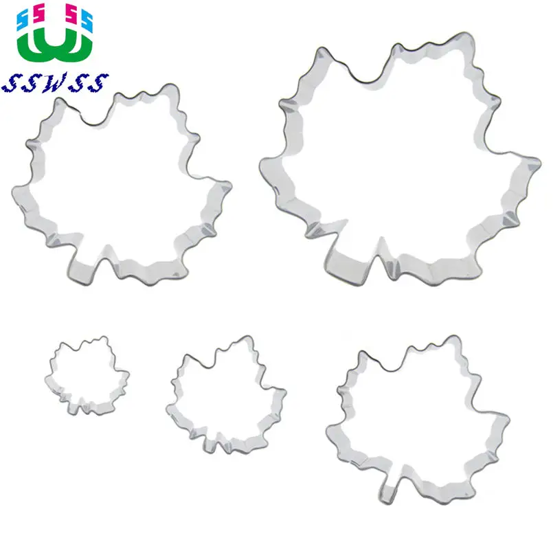 

Autumn Cake Cookie Biscuit Baking Mold,Red Maple Leaf Shaped Cake Decorating Fondant Cutters Tools,Direct Selling