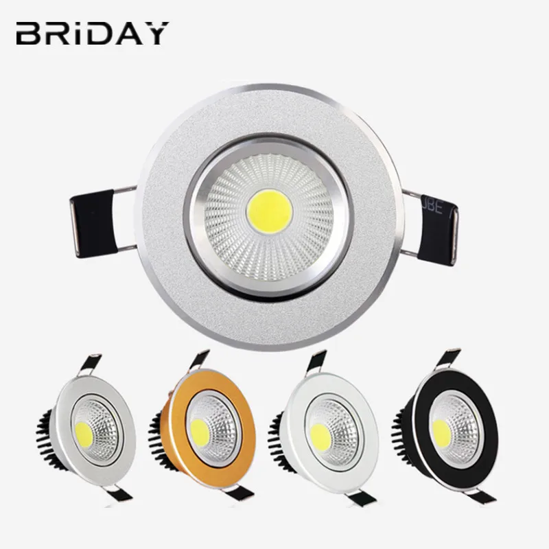 

High Power 9W 12W 15W led Ceiling light dimmable COB LED ceiling lamp Recessed Spot light 110V-220V for home illumination