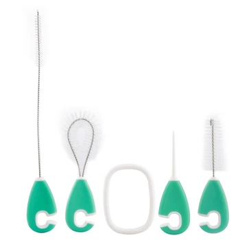 

4Pcs Milk Water Bottle Brush Sponge Plastic Glass Cup Cleaning Feeding Bottle Dummy Nipple Pacifier Brushes