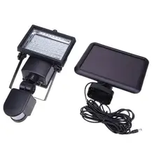 60leds Солнечный движения PIR Сенсор двор Настенные светильники открытый сад Безопасность лампы открытый проход путь аварийного освещения Декор